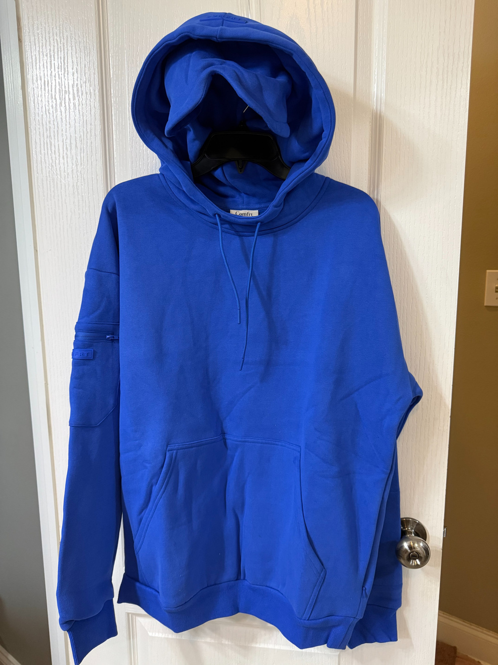 COMFRT DND Travel Hoodie Cobalt Blue Size L Unisex